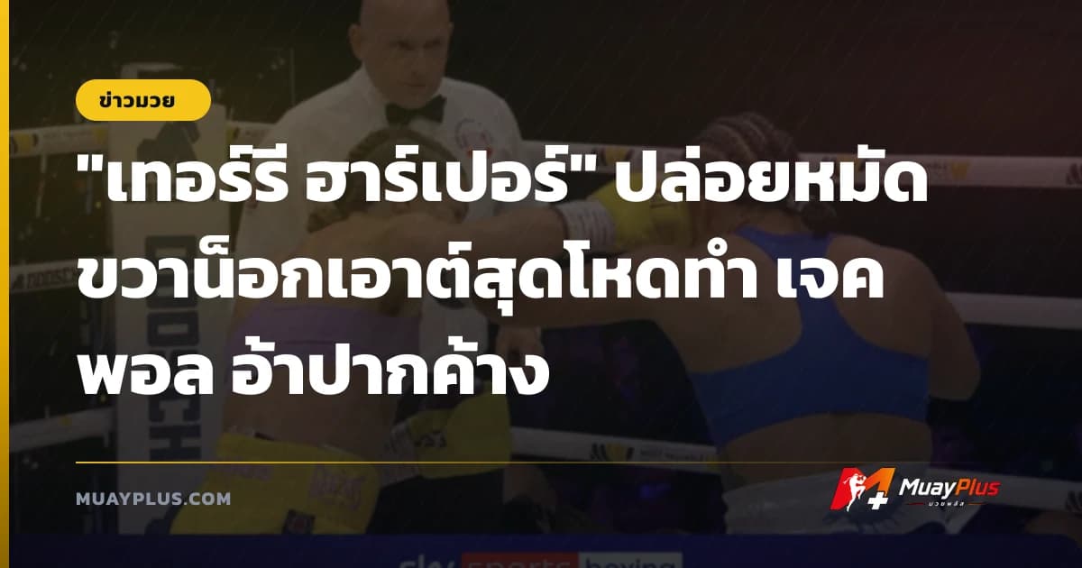 "เทอร์รี ฮาร์เปอร์" ปล่อยหมัดขวาน็อกเอาต์สุดโหดทำ เจค พอล อ้าปากค้าง