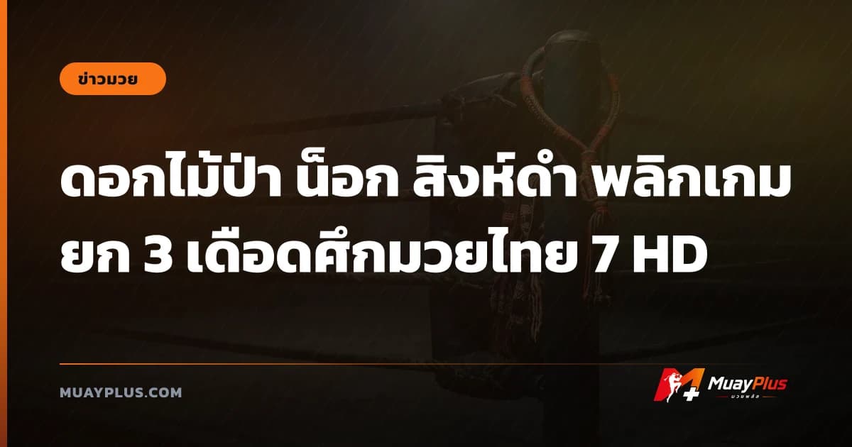 ดอกไม้ป่า น็อก สิงห์ดำ พลิกเกมยก 3 เดือดศึกมวยไทย 7 HD
